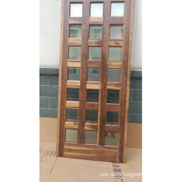 Latest design wooden doors wood door pictures yellow color panel door in alibaba